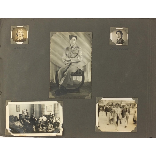 271 - Album of mostly black and white photographs taken during World War II in Haifa Tel Aviv and Athlit, ... 