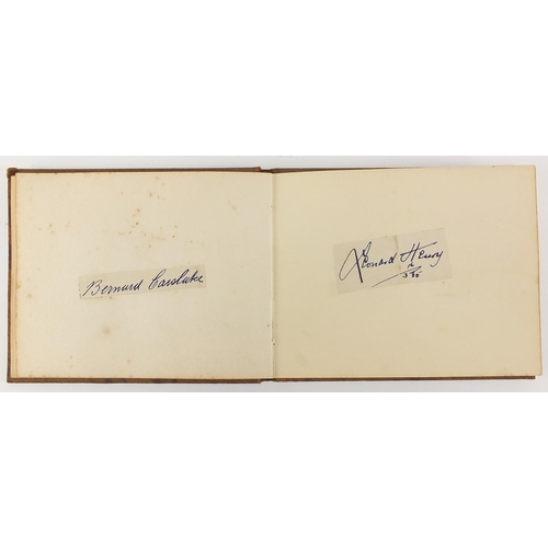 240 - Sporting interest autograph album including John Wedle, Harry Hizler, Albert Frogg, Tommy Hardlety, ... 