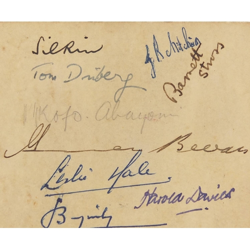 241 - Autographs and written ephemera including a House of Lords African dinner menu July 18th 1951, signe... 