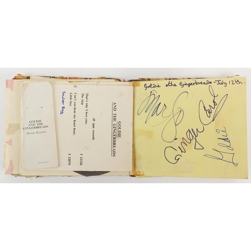 232 - Musical interest autograph album collected by Miss Lyn White, some on promotional cards including Ke... 