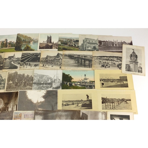 268 - Topographical, shipping and comical postcards, some photographic including Rotherfield, Hop Pickers ... 