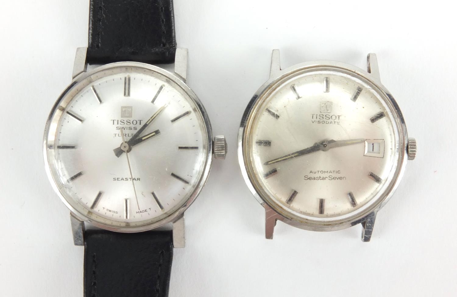 Two vintage gentleman s Tissot wristwatches comprising Seastar