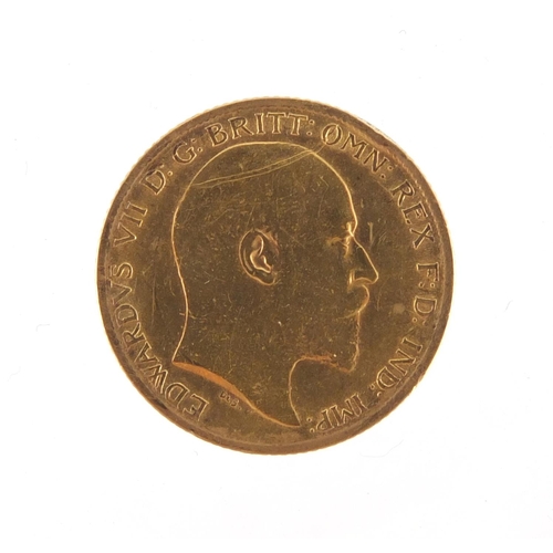 2448 - George VII 1905 gold half sovereign, approximate weight 3.9g