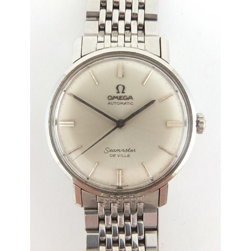 1066 - Omega Seamaster Deville automatic stainless steel wristwatch, 3.5cm in diameter excluding the crown