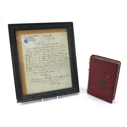 231 - Personal ink letter written from William Cody/Buffalo Bill on headed Buffalo Bill's Wild West paper ... 