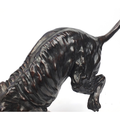 18 - José-Maria David 1944-2015, large patinated bronze Lioness, Artist proof 3/4, dated October 2003 sig... 