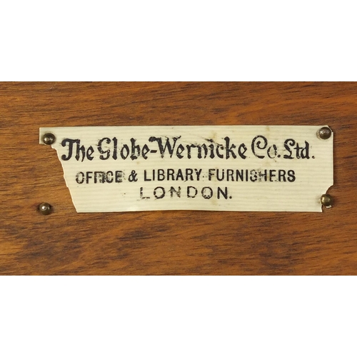 2001 - Globe-Wernicke five section glazed bookcase with a base drawer, 200cm high x 86cm wide
