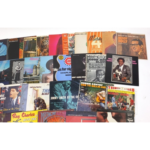 2802 - Blues, Jazz and Rock vinyl LP's including Travelling Wilburys, Tom Shore and Fleetwood Mac