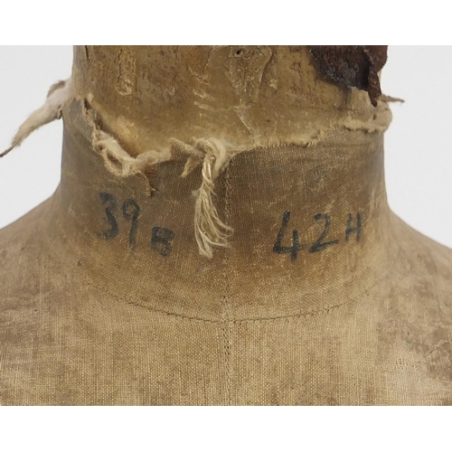 2027 - Vintage Stockman dressmakers dummy on stand, 155cm high