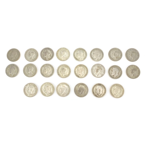 2491 - British pre-decimal pre 1947 half crowns, approximate weight 301.0g