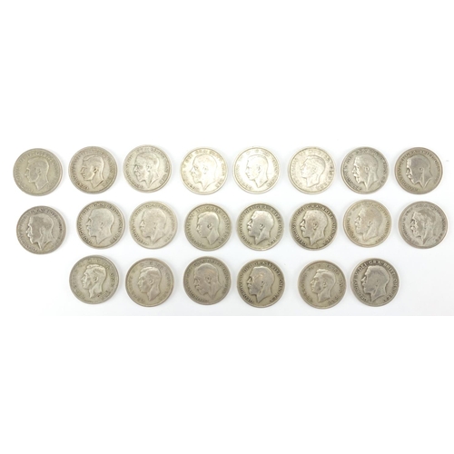 2482 - British pre-decimal pre 1947 half crowns, approximate weight 301.0g