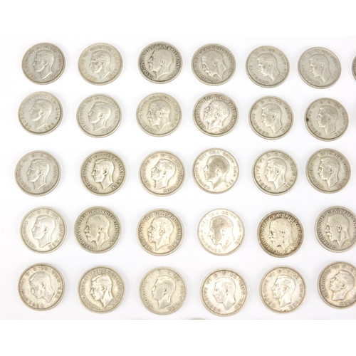 2509 - Victorian and later British coins including shillings, approximate weight 275.0g