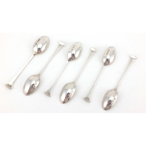 2439 - Set of six Victorian silver teaspoons, indistinct makers mark London 1900, 11cm in length, approxima... 