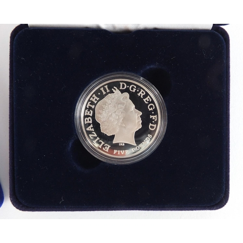 2450 - Three silver proof coins, one piedfort, two commemorating 100th Anniversary of Entente Cordiale