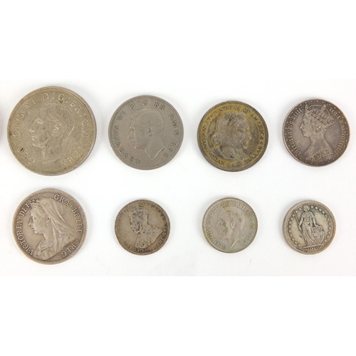 2496 - 17th century and later British and World coins mostly silver including an 1858 quarter dollar, 17th ... 