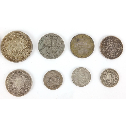 2496 - 17th century and later British and World coins mostly silver including an 1858 quarter dollar, 17th ... 