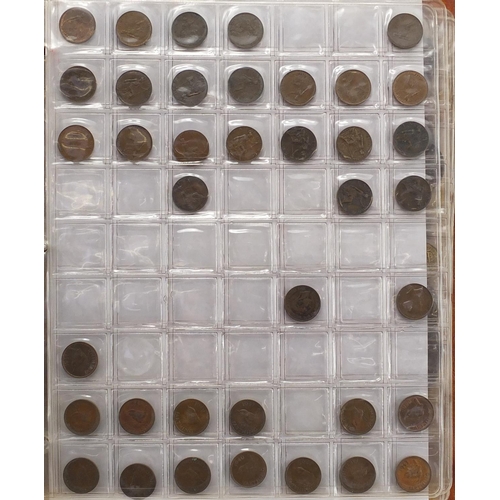 2515 - 17th century and later coins and bank notes, housed in a collectors cabinet and a folder, some silve... 