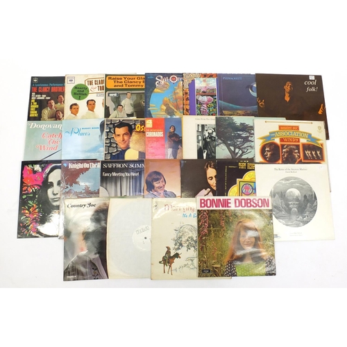 2779 - Folk vinyl LP's including Bonnie Dobson, Saffron Summerfield and Joanne Baez