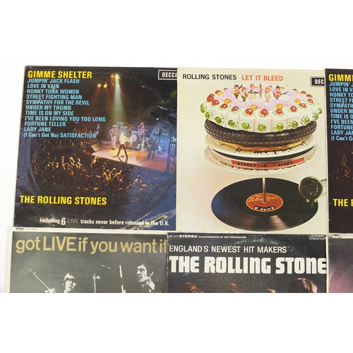 2703 - Five Rolling Stones vinyl LP's, including Aftermath first pressing, Decca LK.4786