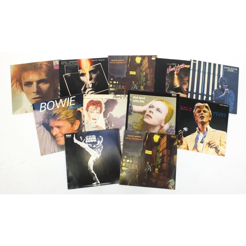 2772 - David Bowie vinyl LP's including The Man Who Sold The World, Ziggy Stardust, Stage and Young America... 