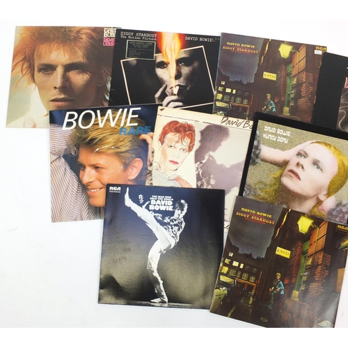 2772 - David Bowie vinyl LP's including The Man Who Sold The World, Ziggy Stardust, Stage and Young America... 