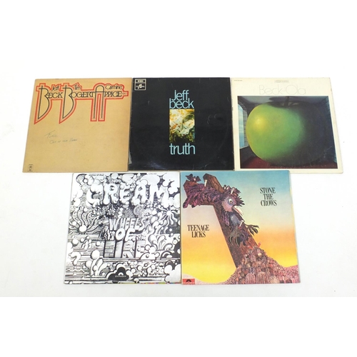 2705 - Prog rock vinyl LP's including Stone The Crows Teenage Licks, first pressing Polydor 2425071 and Cre... 