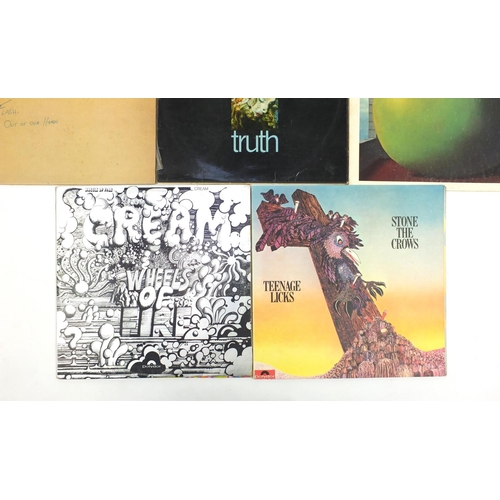 2705 - Prog rock vinyl LP's including Stone The Crows Teenage Licks, first pressing Polydor 2425071 and Cre... 