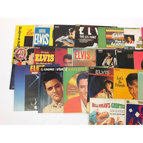 2778 - Elvis and Bill Hayley vinyl LP's including Flaming Star, Fun in Acapulco and Elvis in Memphis