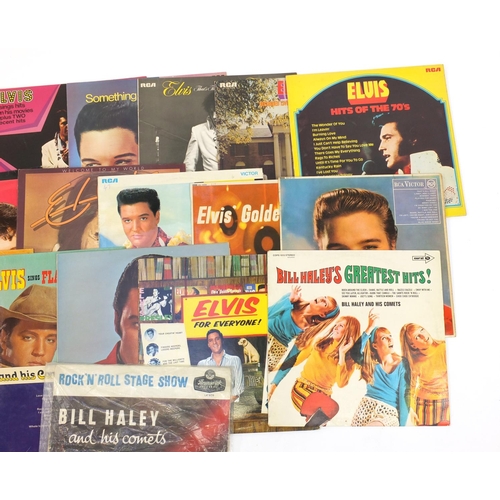 2778 - Elvis and Bill Hayley vinyl LP's including Flaming Star, Fun in Acapulco and Elvis in Memphis