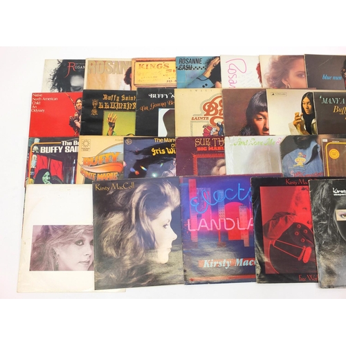 2755 - Female vocal vinyl LP's including Sue Thompson, Buffy Sainte-Marie and Joanne Baez