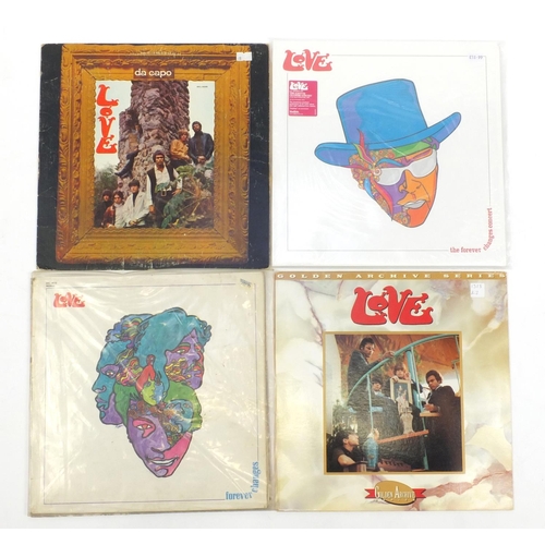 2708 - Love vinyl LP's including Forever Changes first pressing, Elektra EKL 4013 and Forever Changes Conce... 