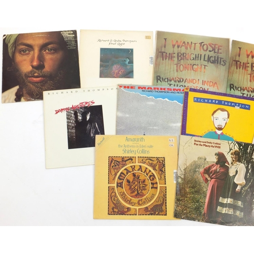 2721 - Folk vinyl LP's including Shirely and Richard Thompson