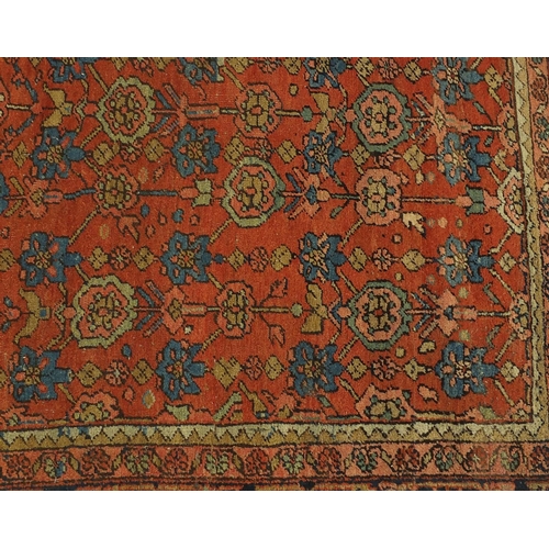2030 - Rectangular Persian Mahal carpet, having an over floral design, 400cm x 290cm