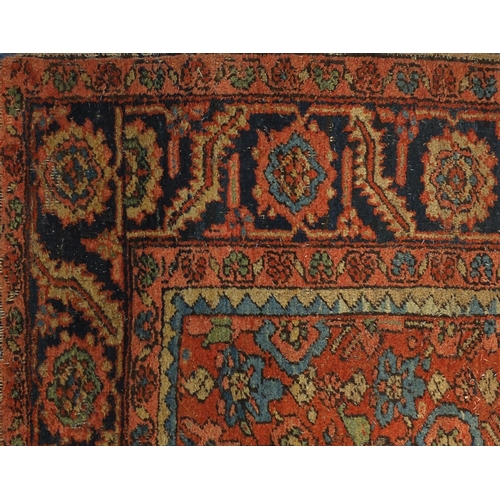 2030 - Rectangular Persian Mahal carpet, having an over floral design, 400cm x 290cm