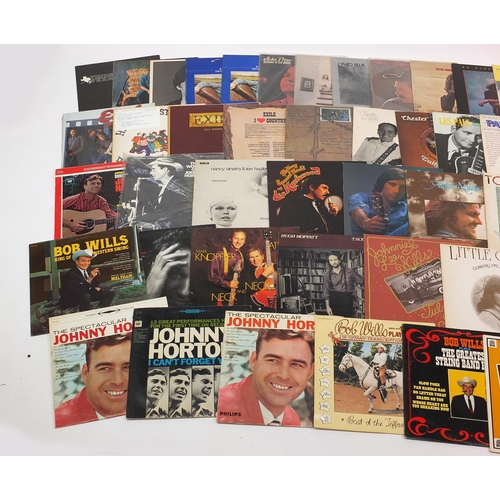 2758 - Country vinyl LP's including Ace Cannon and Excile