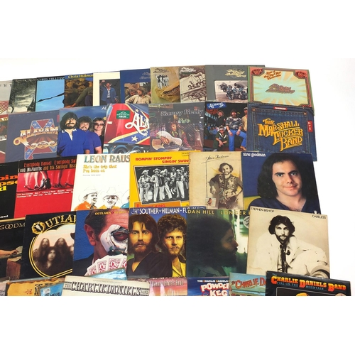 2759 - Southern and country rock vinyl LP's including Mcguinn Clark and Hillman, Flying Burritos and Alabam... 