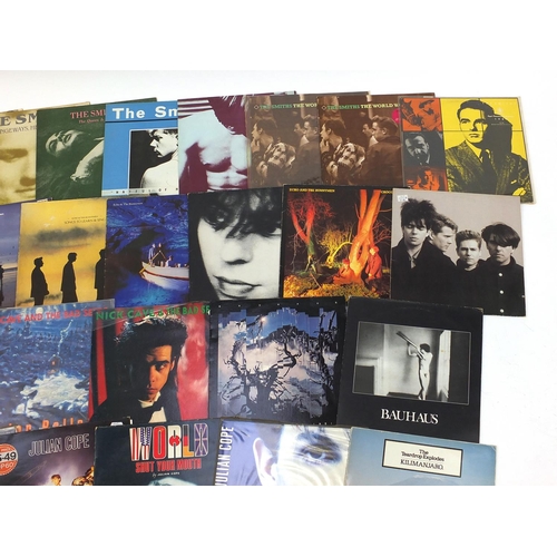 2742 - Eighties Indie vinyl LP's including Smiths and Morrissey, Echo & The Bunnymen, Juilan Cope and Teard... 