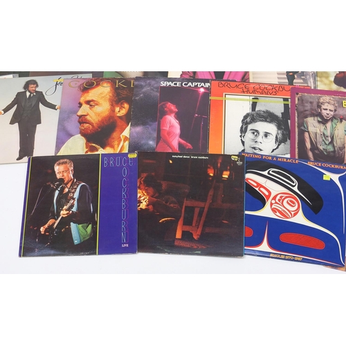 2738 - Male vocal vinyl LP's including Bozz Scaggs, Jackson Browne, Bruce Cockburn and Joe Cocker