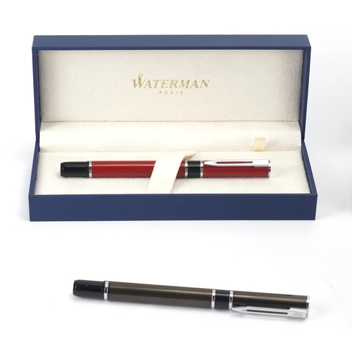 2397 - Fountain and ballpoint pens some boxed comprising Parker, Waterman's Conway Stewart and Online Germa... 