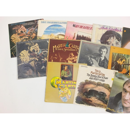 2814 - Folk vinyl LP's including Martin Carthy