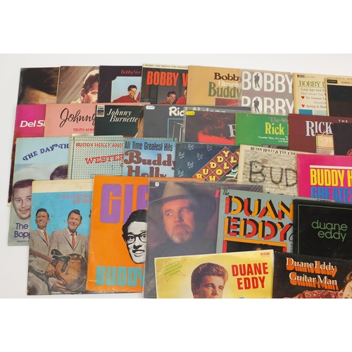 2815 - Rock and Roll vinyl LP's including Rick Nelson, Buddy Holly, Bobby V, Duane Eddy and Johnnie Burnett