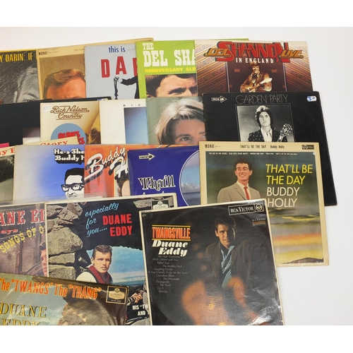 2815 - Rock and Roll vinyl LP's including Rick Nelson, Buddy Holly, Bobby V, Duane Eddy and Johnnie Burnett