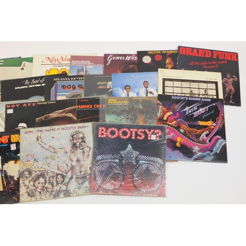 2799 - Jazz and soul vinyl LP's including Bootsy's Rubber Band, and Parliament/Grover Washington