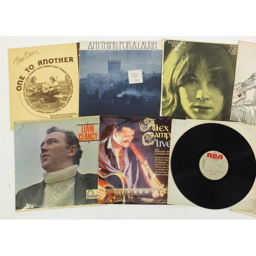 2693 - Folk vinyl LP's, including Natural Aoustic band Acetate, Arol Guthirie and Tom Paxton