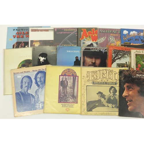 2796 - Folk rock vinyl LP's including David Ackles, Brewer and Shipley and Seals and Crofts