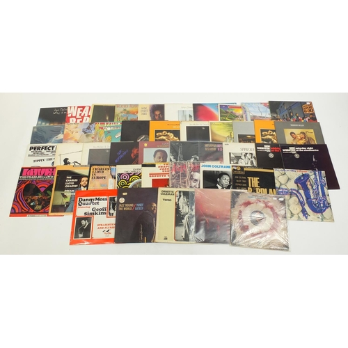 2780 - Jazz and Saxophonists vinyl LP's including Morrissey–Mullen, Weather Report, Dick Morrissey and Ben ... 