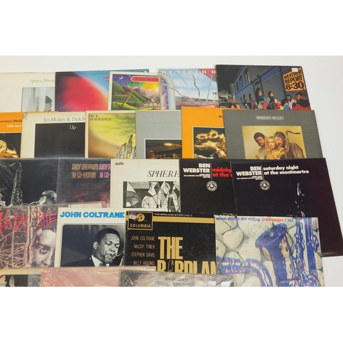 2780 - Jazz and Saxophonists vinyl LP's including Morrissey–Mullen, Weather Report, Dick Morrissey and Ben ... 