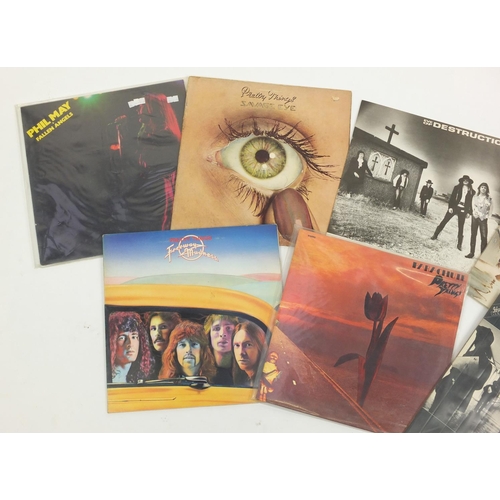 2719 - Pretty Things and Phil May vinyl LP's including Parachute, Freeway Madness and Silk Torpedo