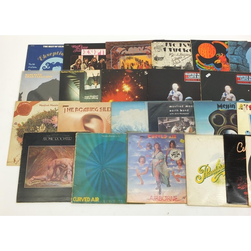 2782 - Prog Rock vinyl LP's including Atomic Rooster, Manfred Man's Earth Band and Curved Air