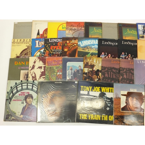 2790 - Folk Rock vinyl LP's including Aztec Two, Lindisfarne/Alan Hull, Tony Joe White and Dan Hicks